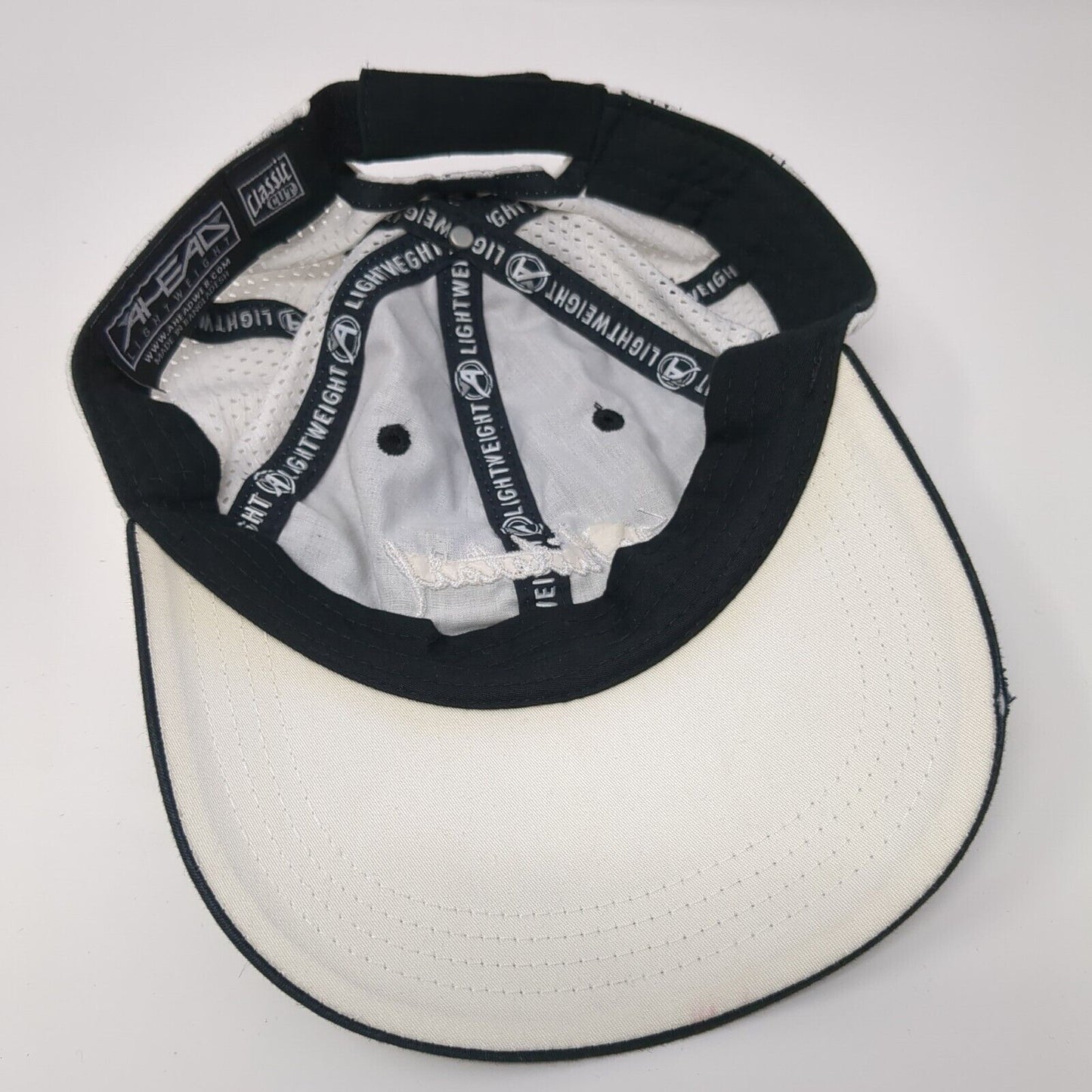 Whitetail Strapback Hat Black One Size Classic Cut Ahead Lightweight