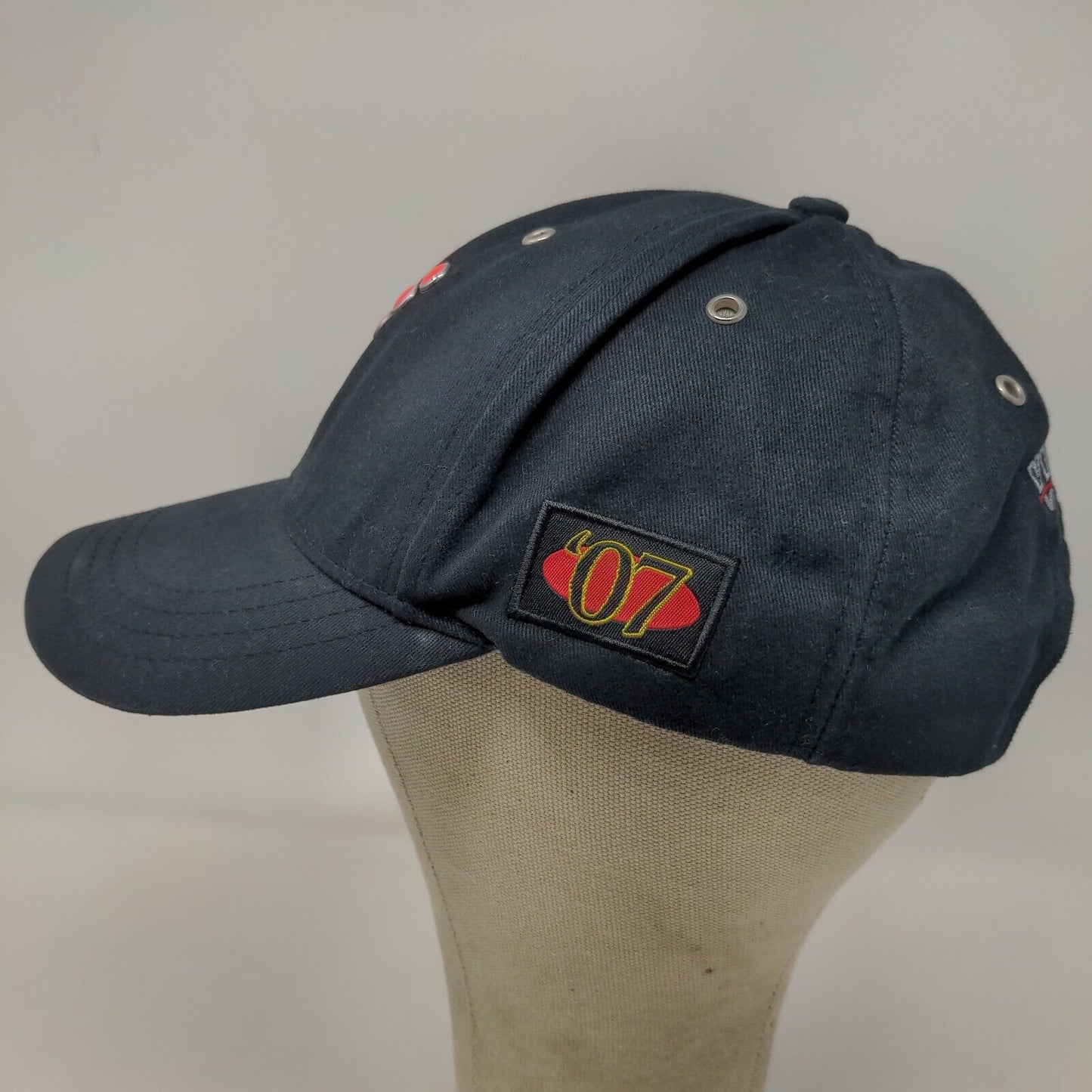 Visionary Vehicles Mens Slideback Hat Black Size OSFA 3D Logo Cotton Vintage