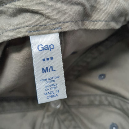 Gap Baseball Cap Brown Pink White L Adjustable Cotton Slideback Logo Hat