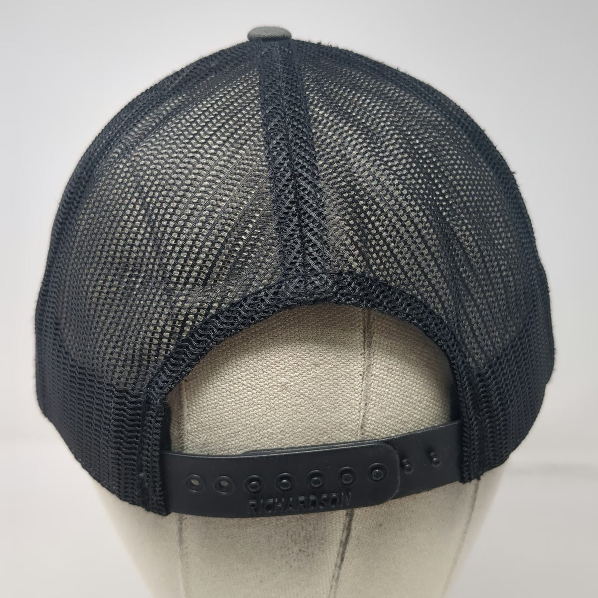 Richardson Trucker Hat Gray One Size Snapback Kershaw Curb & Gutter Flames Mesh