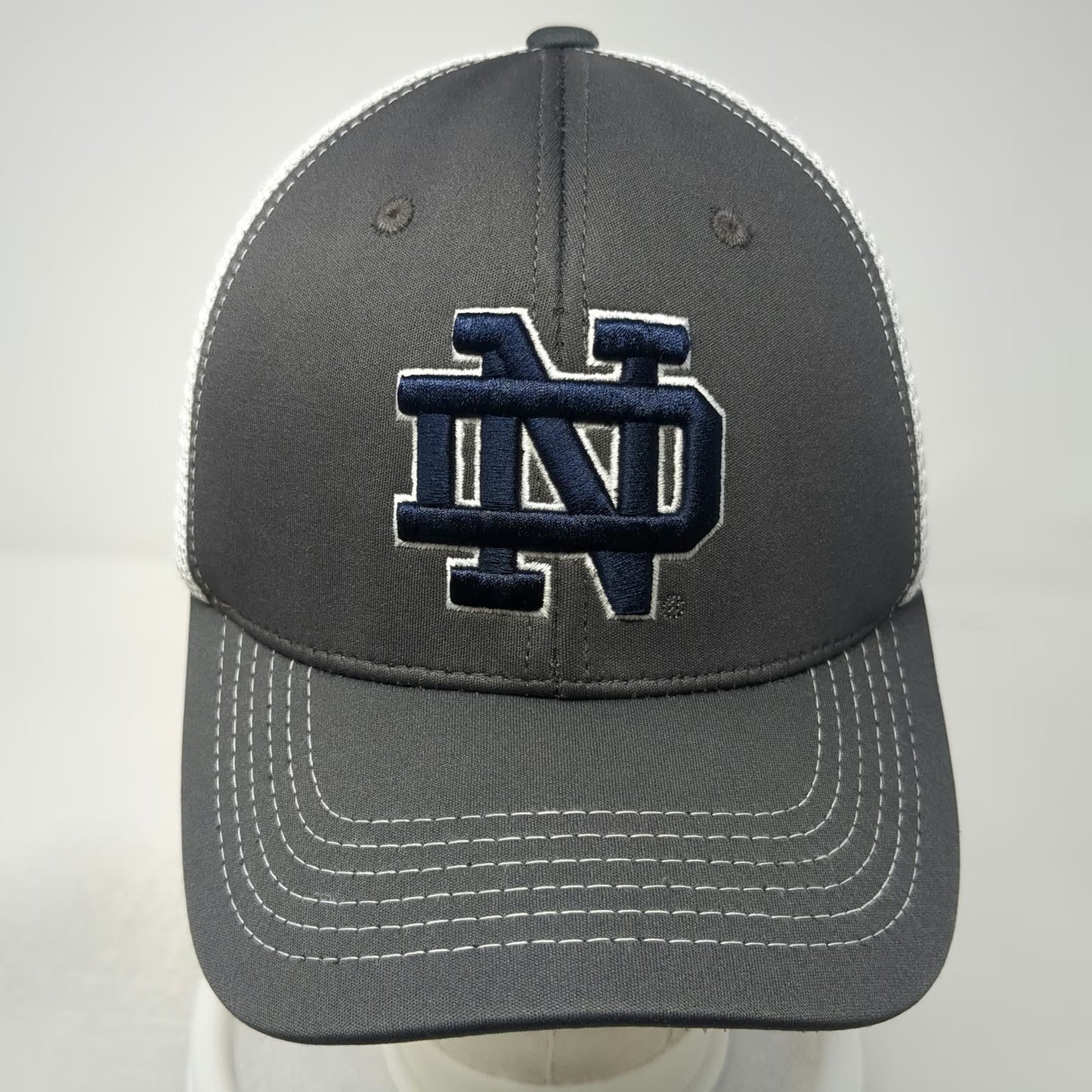 Top of the World Notre Dame Fighting Irish NCAA Gray One Size Mesh Trucker Hat