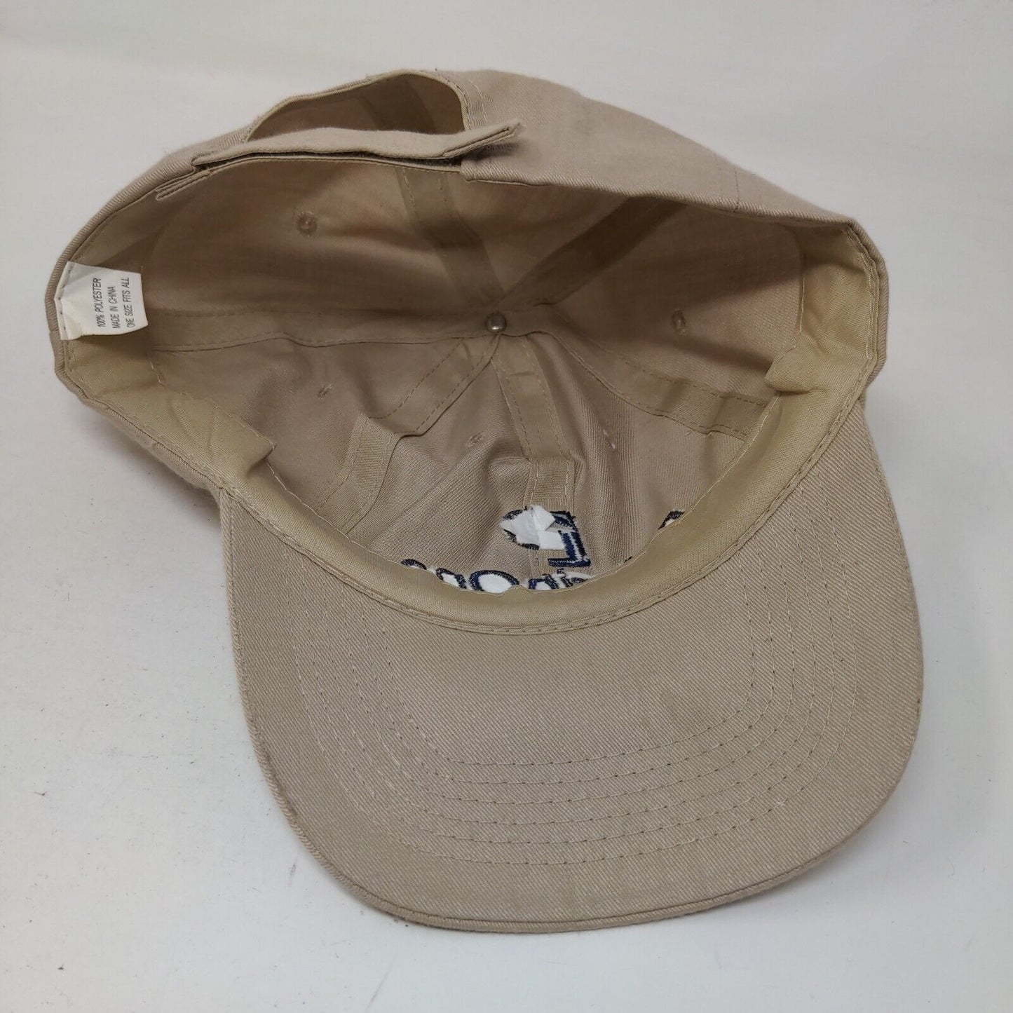 Priority One Strapback Hat Tan OSFA Embroidered Adjustable 6 Panel