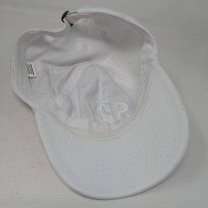 Spy Museum Slideback Hat White One Size Adjustable Embroidered 6 Panel
