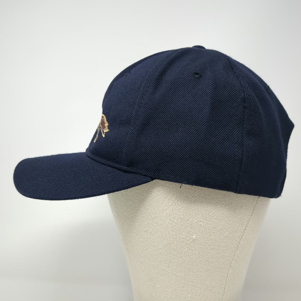 Headmaster Snapback Blue One Size Embroidered Horse Green Underbrim 6 Panel Hat