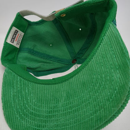 MMB Headwear 5 Panel Green OSFM Corduroy Rope Slideback Richard Nestor Sons hat