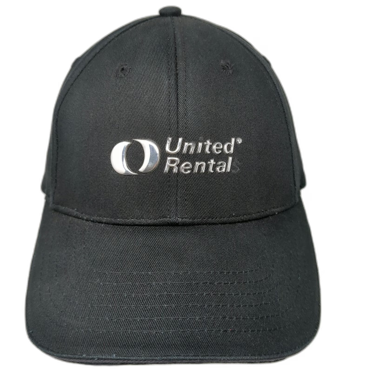 K-Products United Rental Hat Black Baseball Cap One Size Strapback Curved Brim