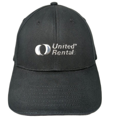 K-Products United Rental Hat Black Baseball Cap One Size Strapback Curved Brim
