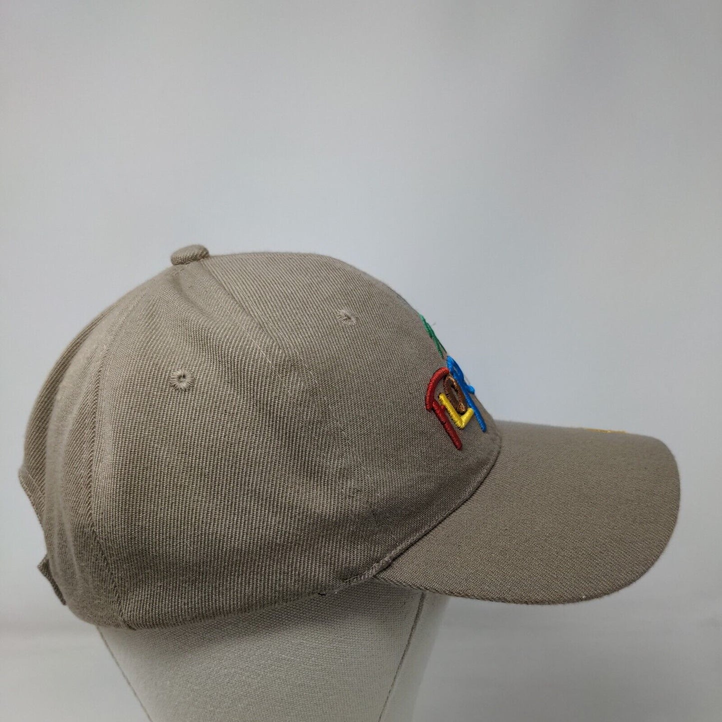 Florida Strapback Hat Tan OSFA Adjustable Embroidered 6 Panel Solid