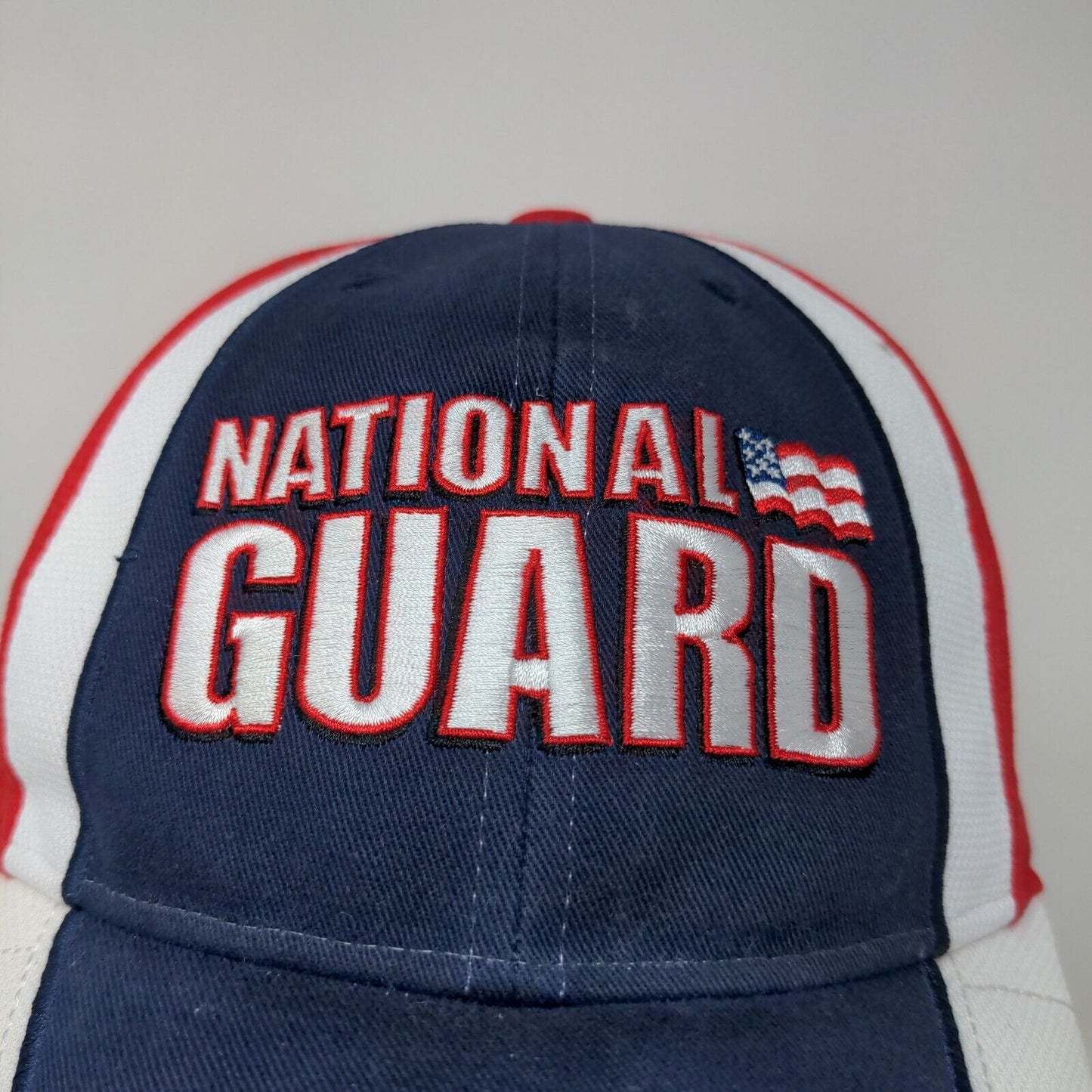 NASCAR National Guard AMP Energy Strapback Hat Red White Blue Adjustable #88