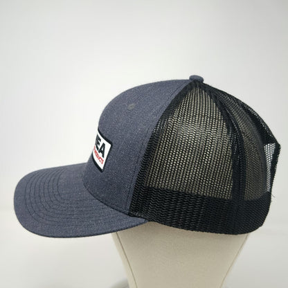 Fahrenheit Trucker Hat Gray One Size Shea Concrete Products Patch Mesh Snapback