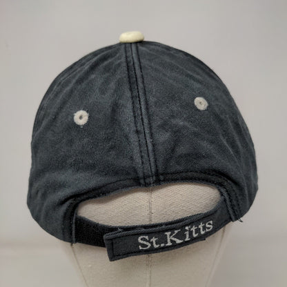 St. Kitts Strapback Hat Multicolor One Size Adjustable Embroidered Cotton