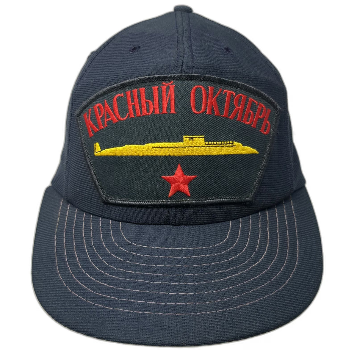 Snapback Blue Red October Submarine Star Made USA Hat Movie Russian Vintage