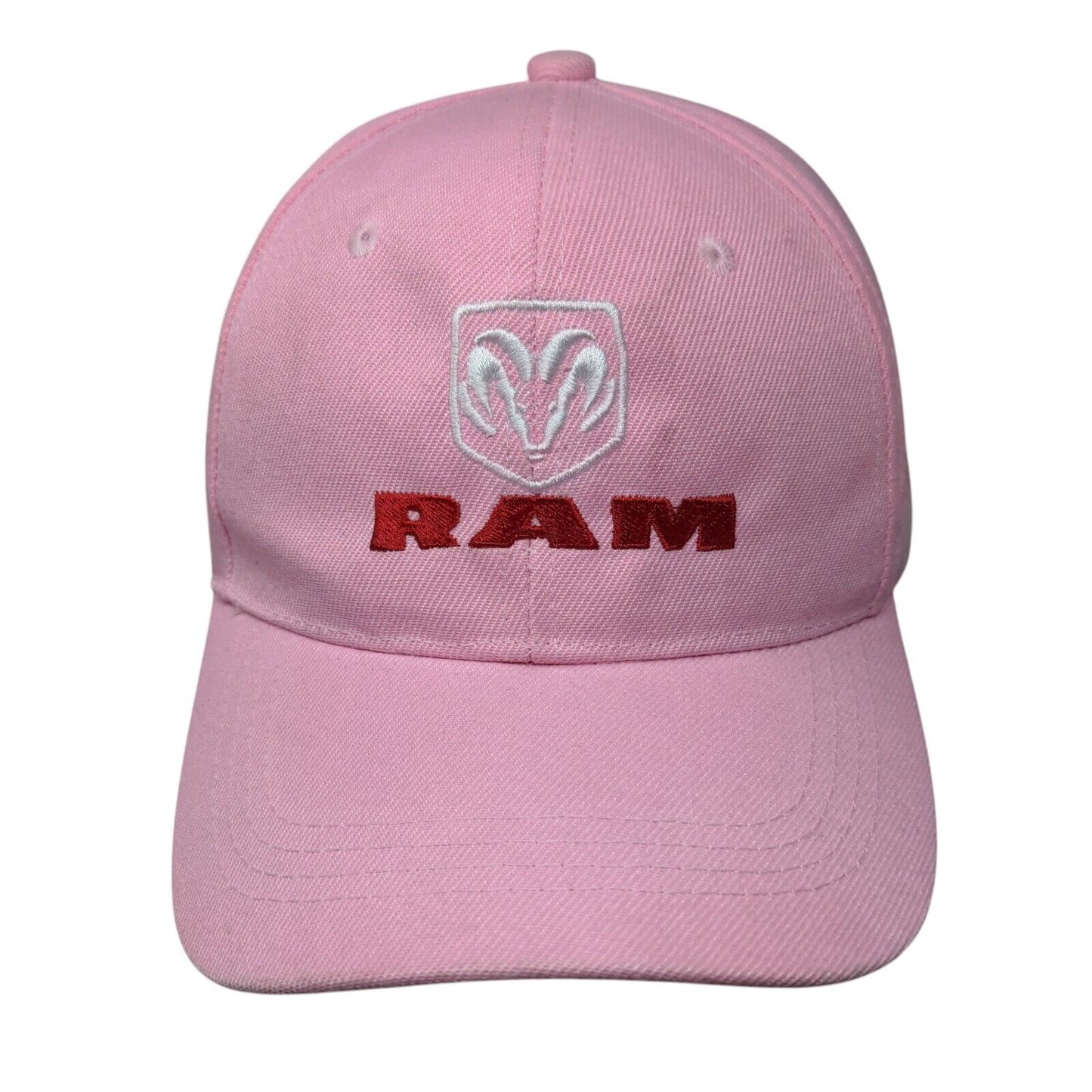 RAM Dennis Dillon Strapback Hat Pink One Size Adjustable Embroidered