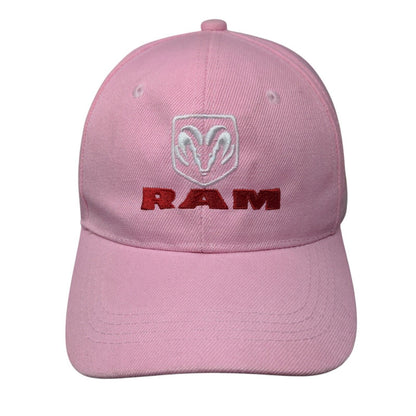 RAM Dennis Dillon Strapback Hat Pink One Size Adjustable Embroidered