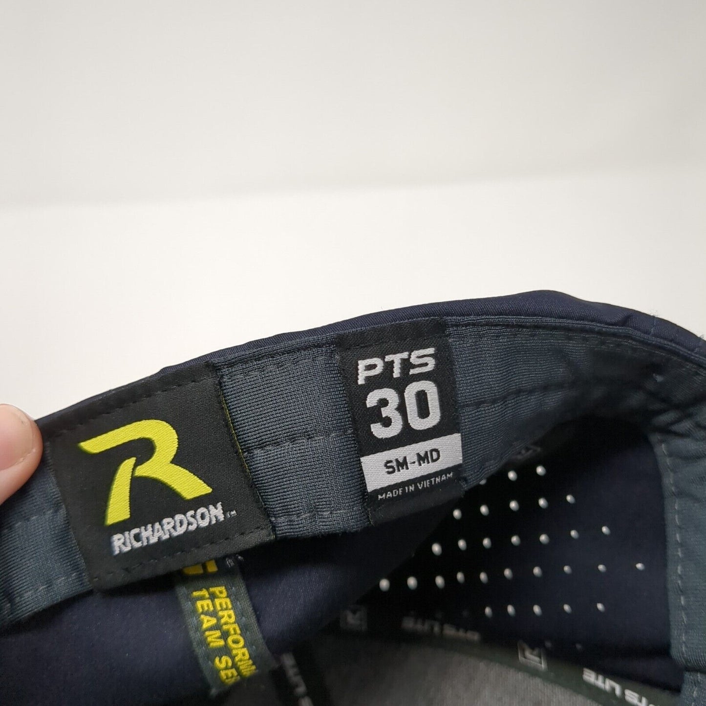Wright Brothers Fitted Hat Blue S/M Breathable Flexfit PTS Lite Richardson