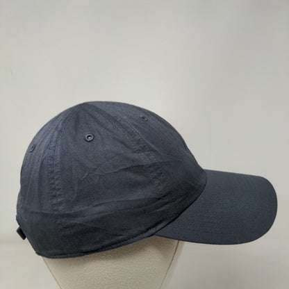Adidas 3 Stripes Strapback Hat Gray One Size Adjustable Solid 6 Panel