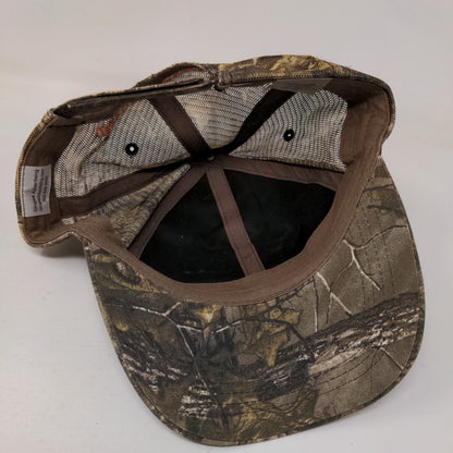 Del Zotto Steel & Concrete Strapback Hat Camo OSFA Embroidered 6 Panel