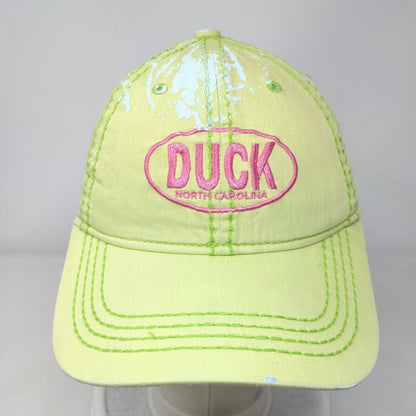 Duck North Carolina Strapback Hat Green One Size Adjustable Embroidered Jhats