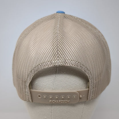 Fifth Wheels Cedar Creek Trucker Hat Blue OS Adjustable Mesh Back Richardson