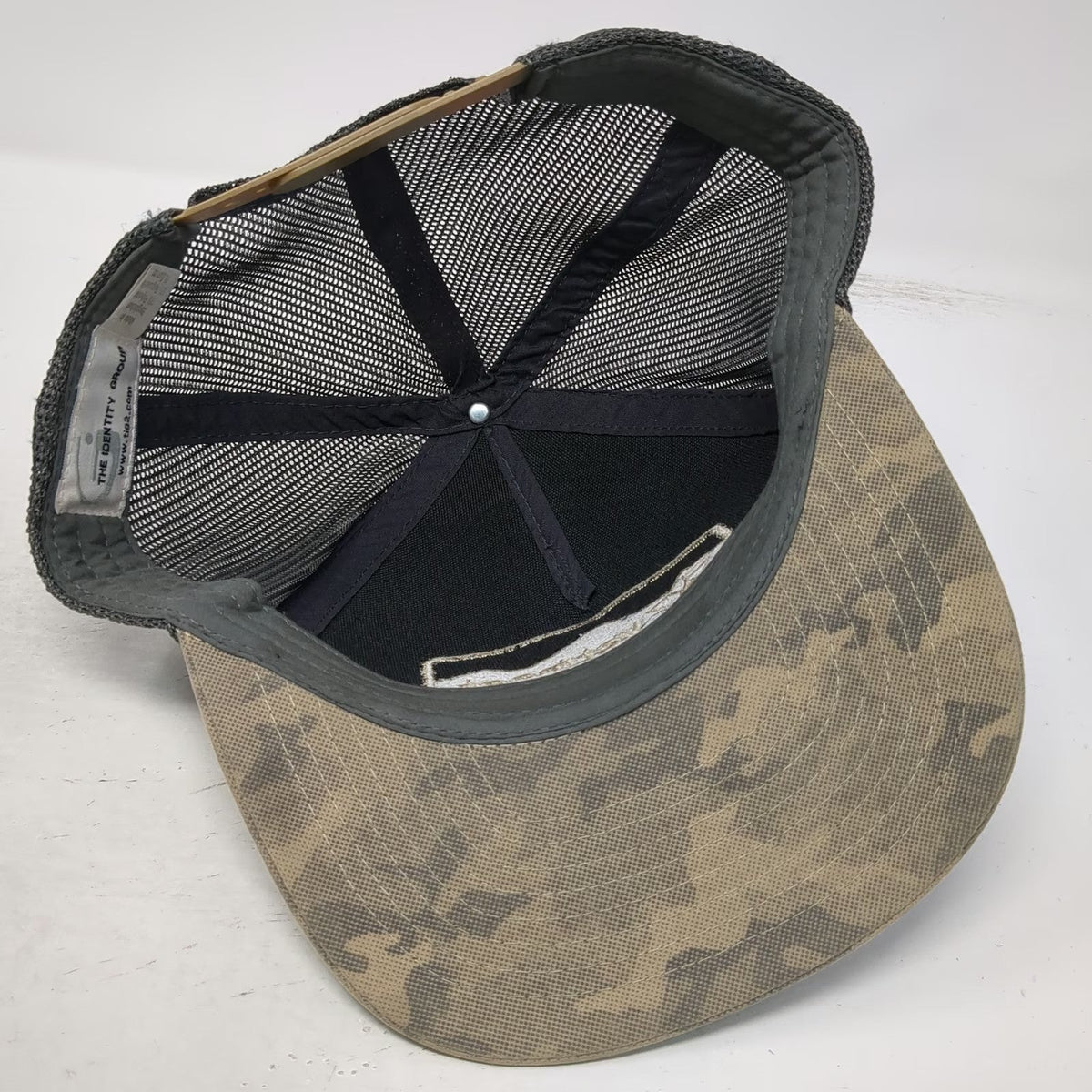Vermeer Mountain West The Identity Group Trucker Hat Gray One Size Mesh Snapback