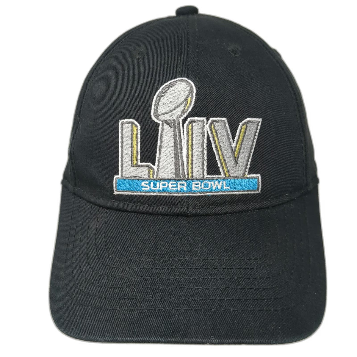 Super Bowl LIV Caesars Rewards NFL Football Black One Size Baseball Cap Hat