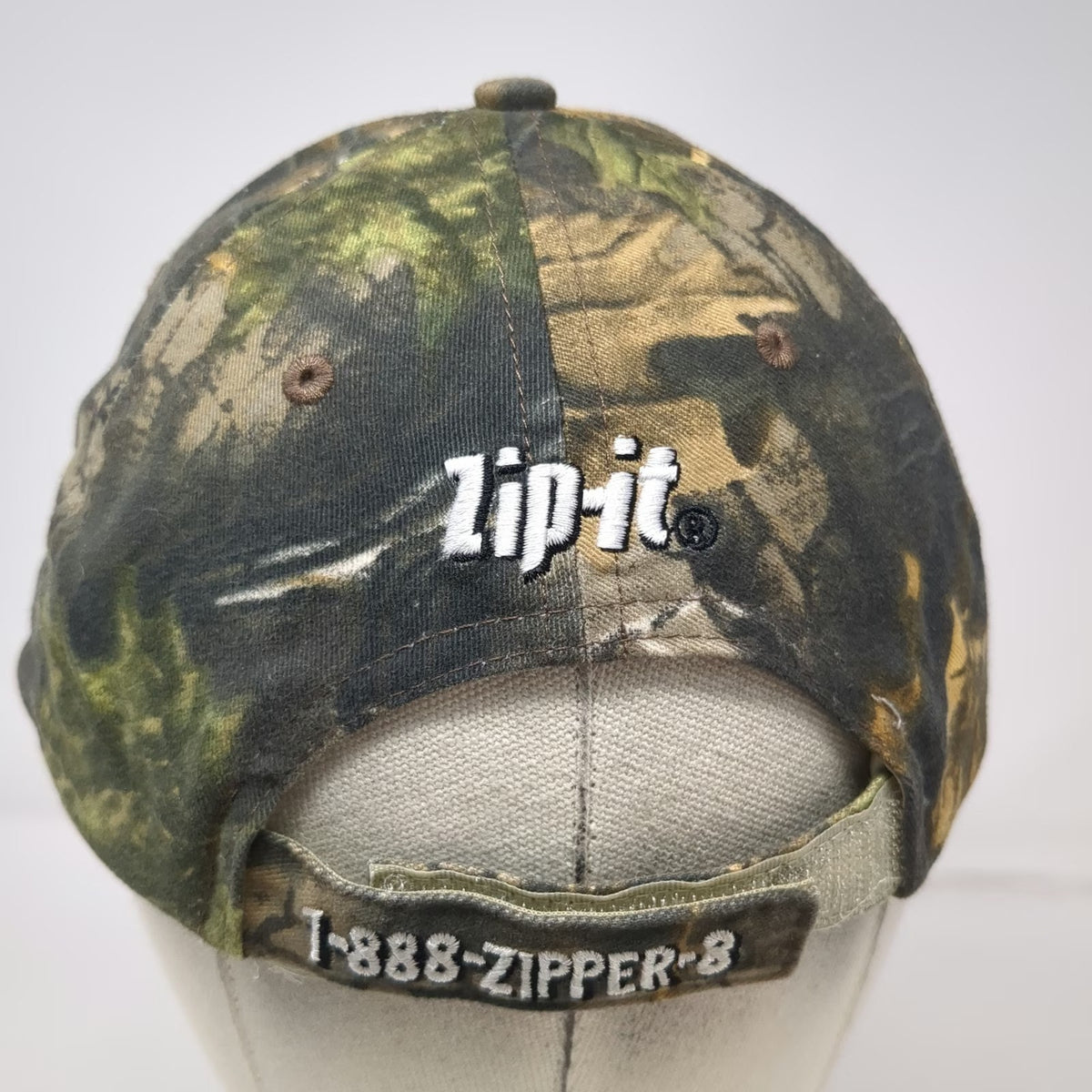 Asphalt Zipper Baseball Cap Green Camo One Size American Flag Strapback Hat Logo