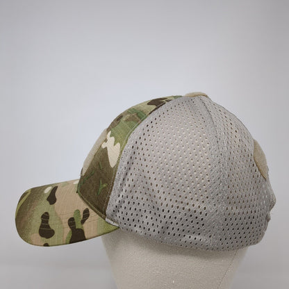Eagle Crest Strapback Hat Multi One Size Adjustable Camouflage Mesh