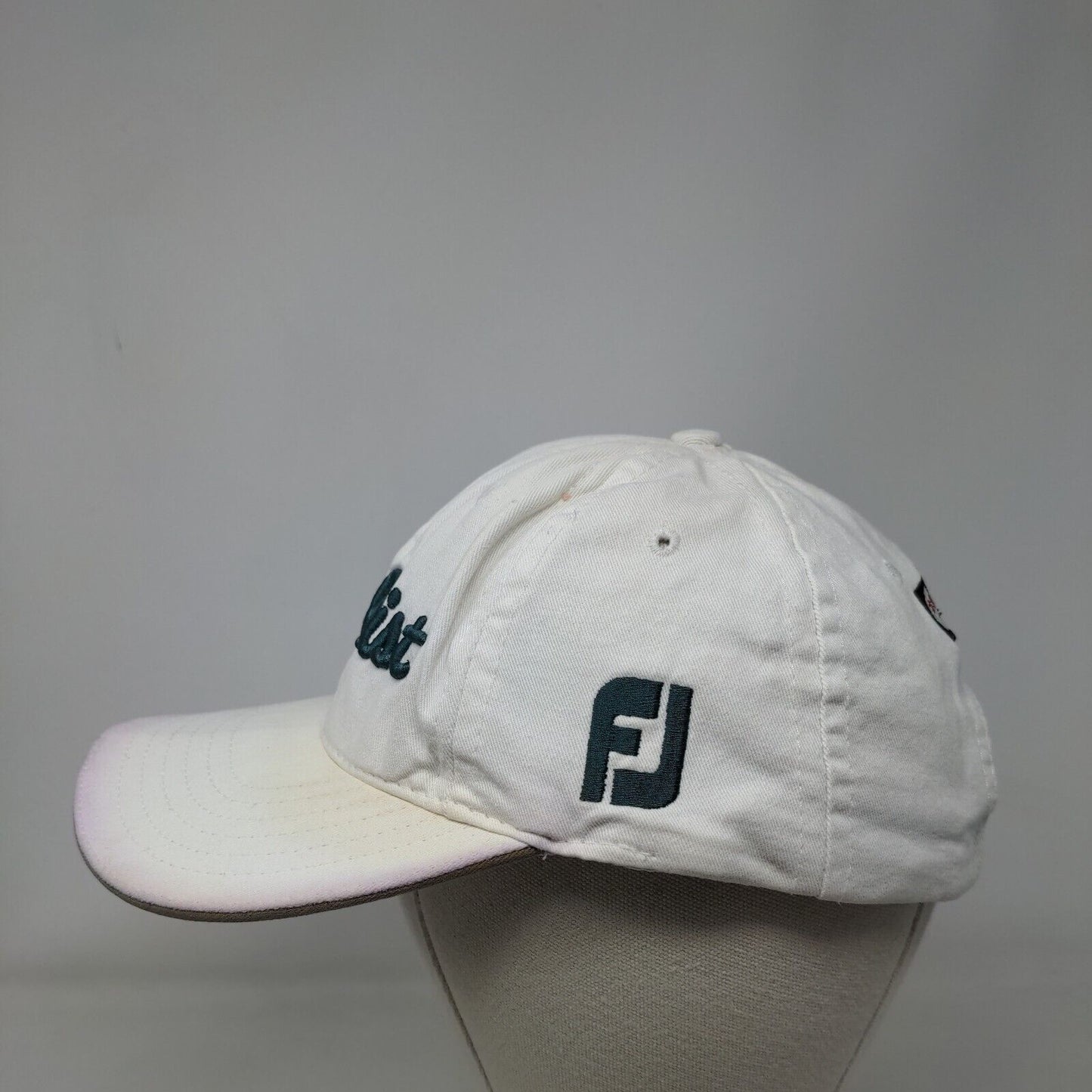 Titleist #1 FJ Slideback Hat White One Size Embroidered Adjustable
