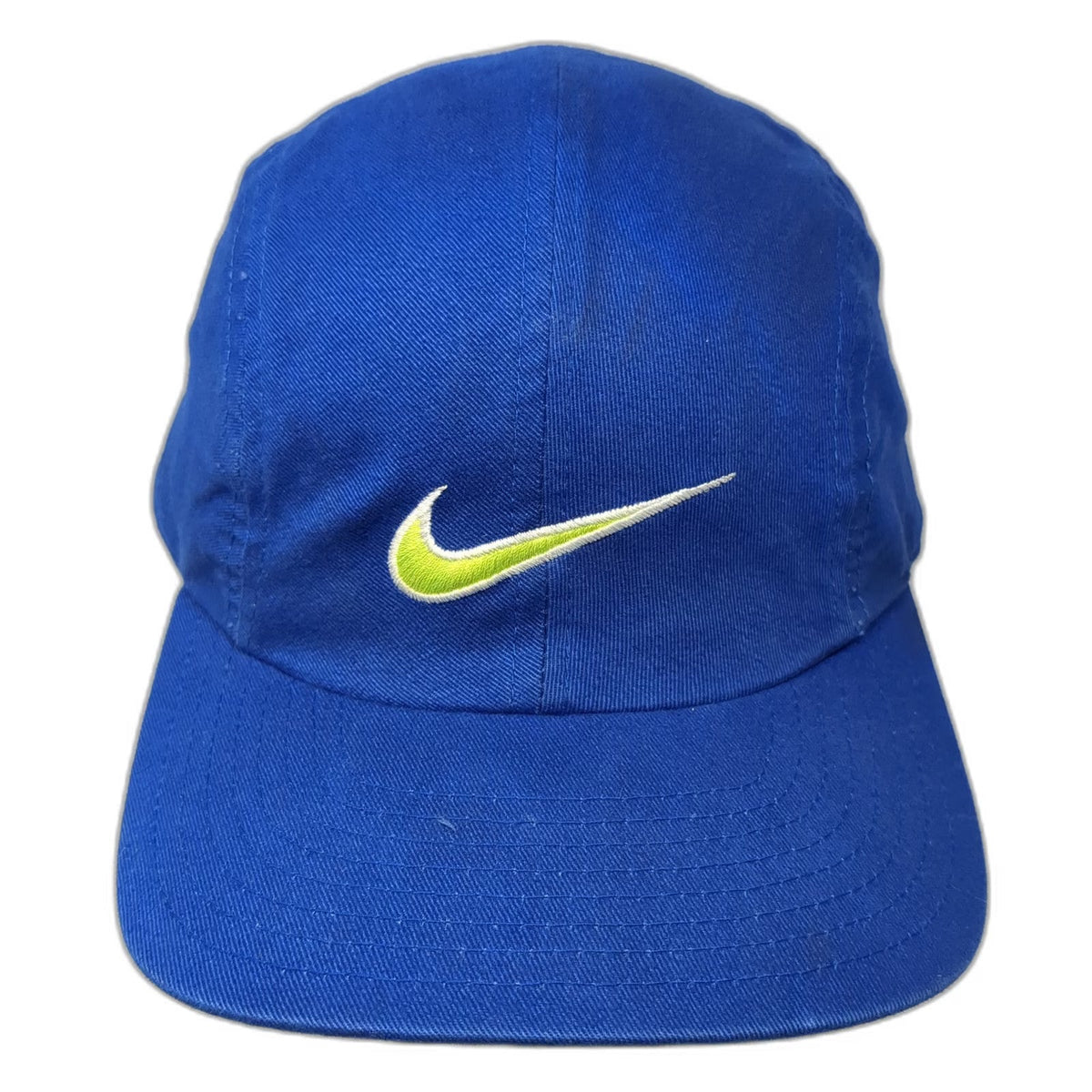 Nike Baseball Cap Blue One Size Strapback Embroidered Swoosh Patterned Strap Hat