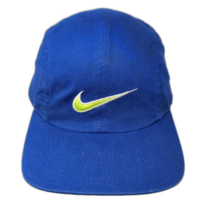 Nike Baseball Cap Blue One Size Strapback Embroidered Swoosh Patterned Strap Hat