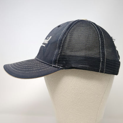 Jack Daniel's Trucker Hat Blue One Size Mesh Back Snapback Embroidered Logo