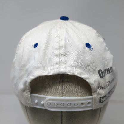 MLB Group II Communications Snapback Hat White Blue One Size Opening Day Ortho