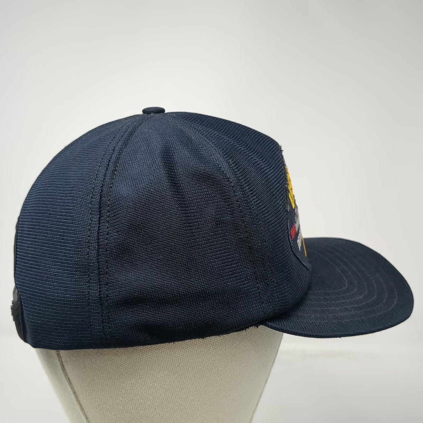 CAP-IO USS Sierra AD-18 Decommissioning Crew Ship Blue One Size Snapback Hat