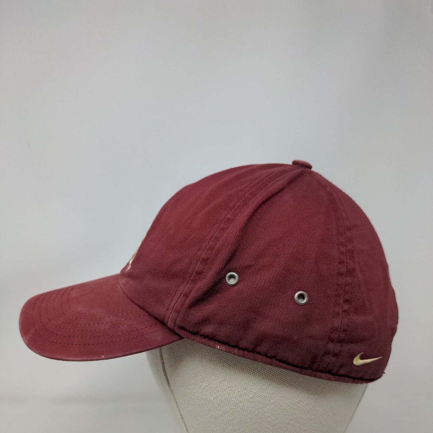 FSU Florida State University Slideback Hat Red OSFA Embroidered Logo Nike Team