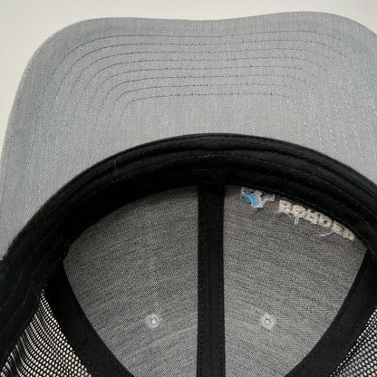Richardson Trucker Hat Gray One Size Border States Logo Mesh Back Snapback