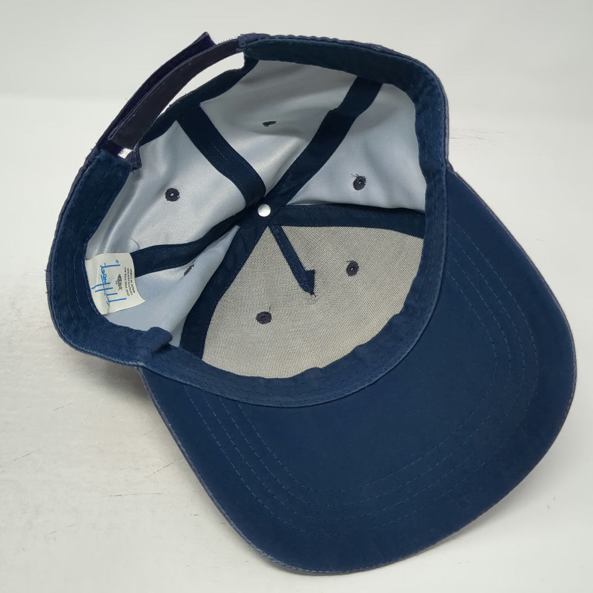 Guy Harvey 5 Panel Blue Hat OSFM Strapback Marlin Fishing Polyester Originals