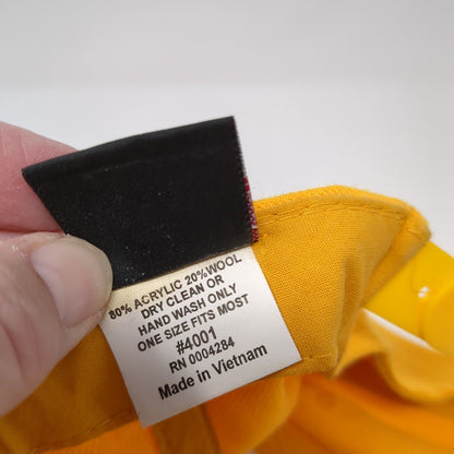 Jim Wilhite's Bale Wagons Snapback Hat Yellow One Size Embroidered