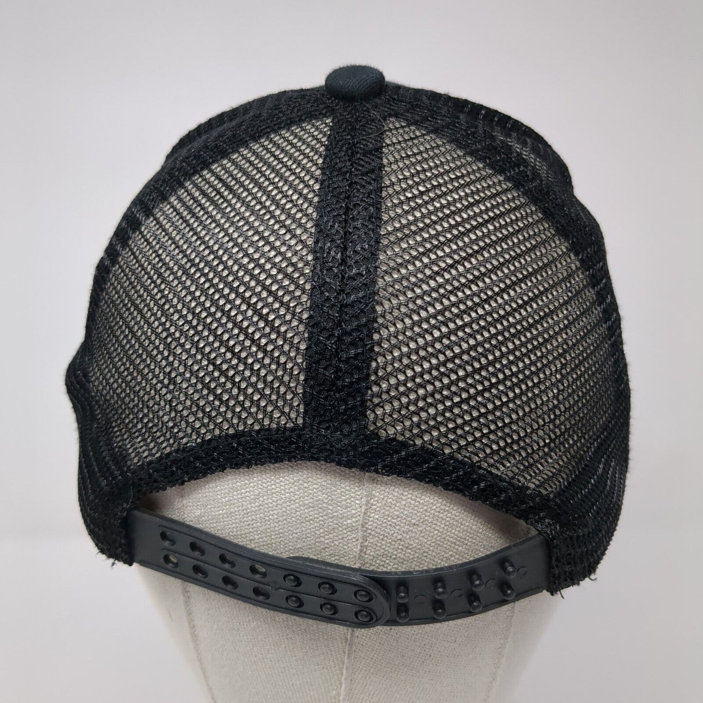 Positive Vibes Only Snapback Trucker Hat Black OS Adjustable Embroidered Mesh