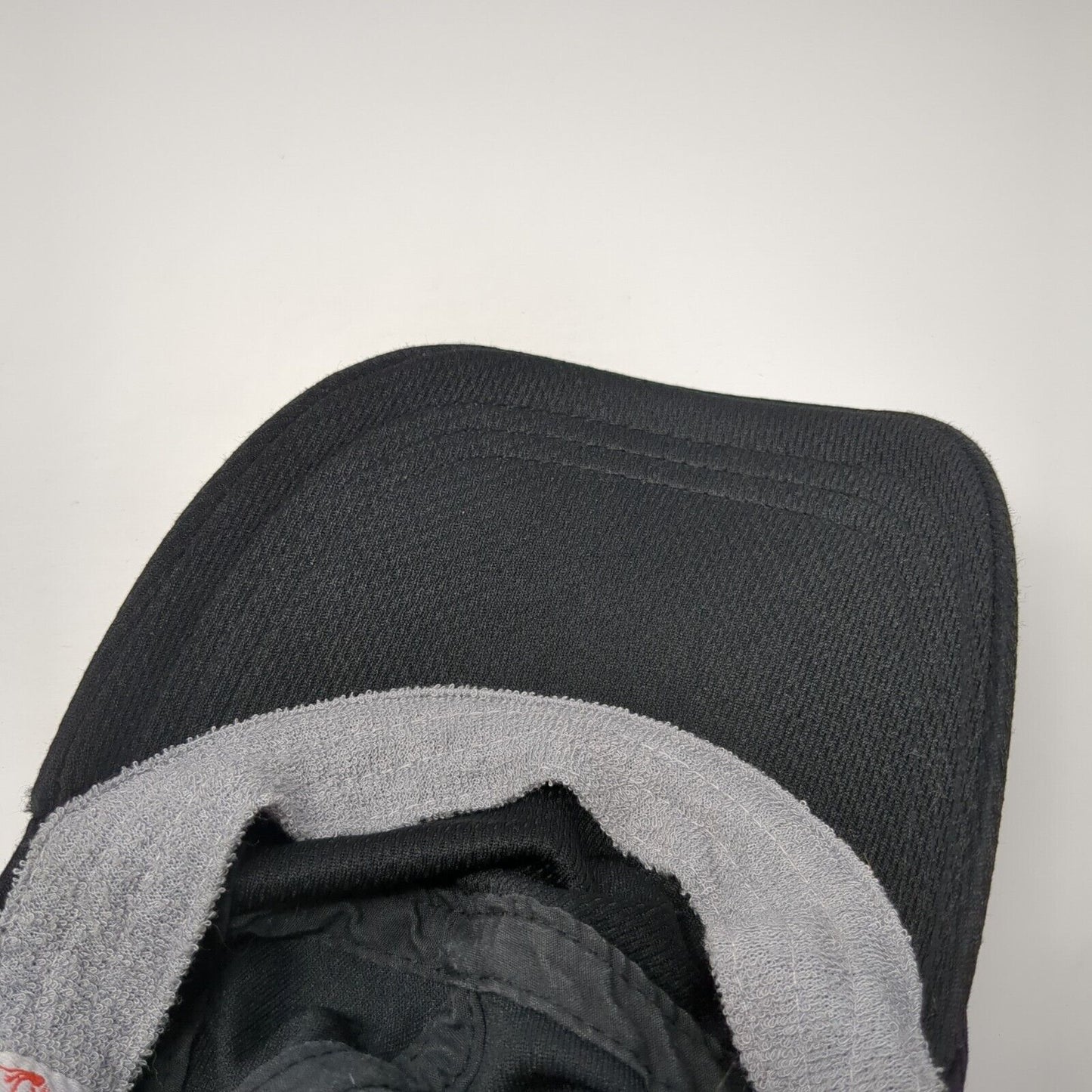 Headsweats Strapback 5 Panel Cap Black OS Adjustable Blank Coolmax Polyester