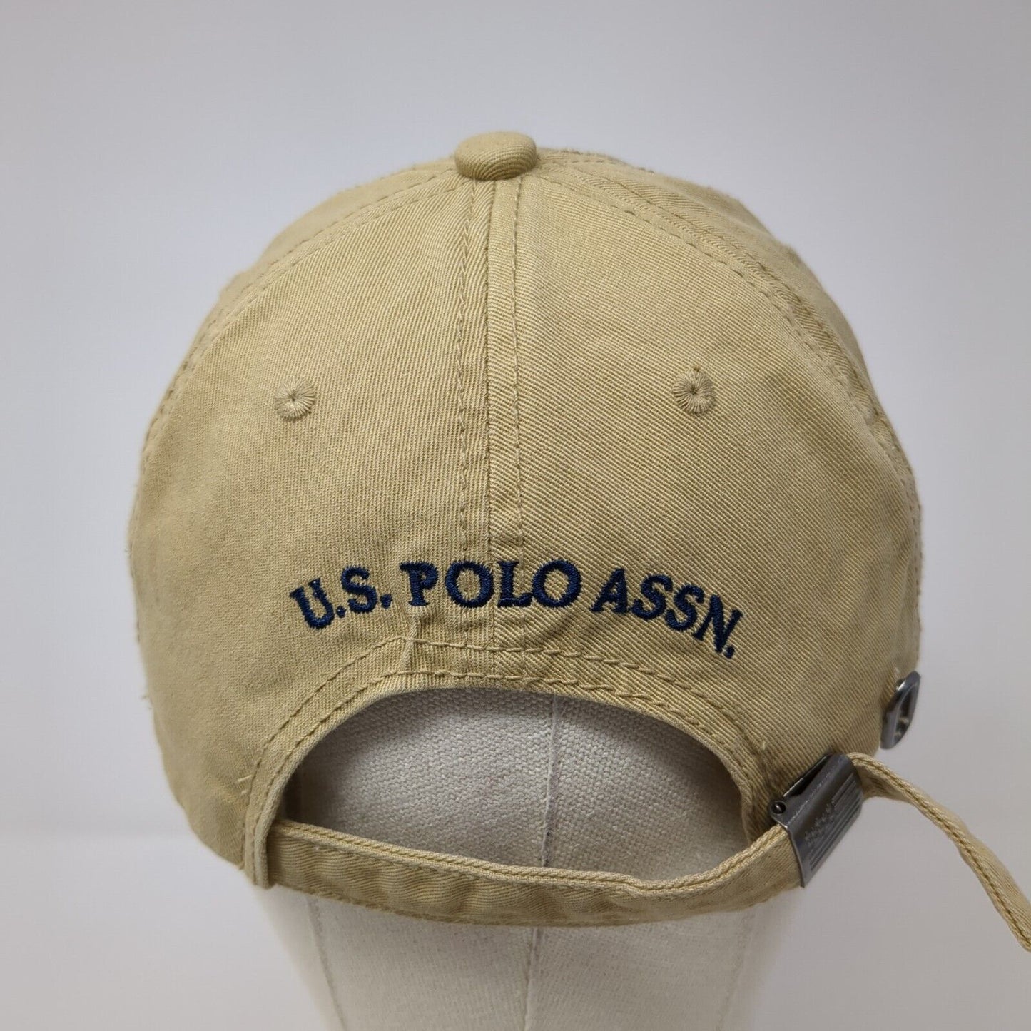 US Polo Assn. Slideback Baseball Cap Brown One Size Adjustable Embroidered
