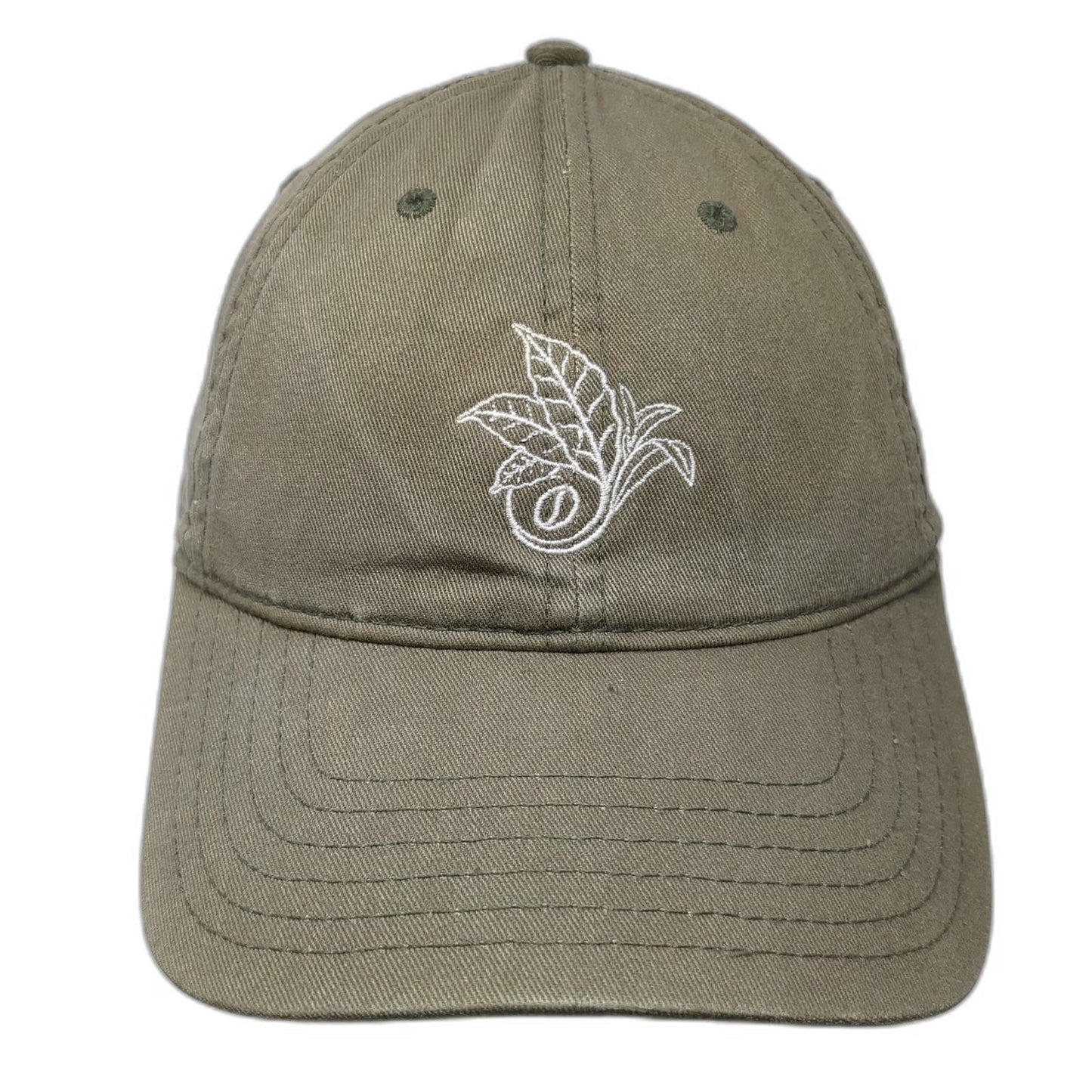OTTO Baseball Cap Green One Size Coffee Bean Tea Leaf Cotton Slideback Logo hat