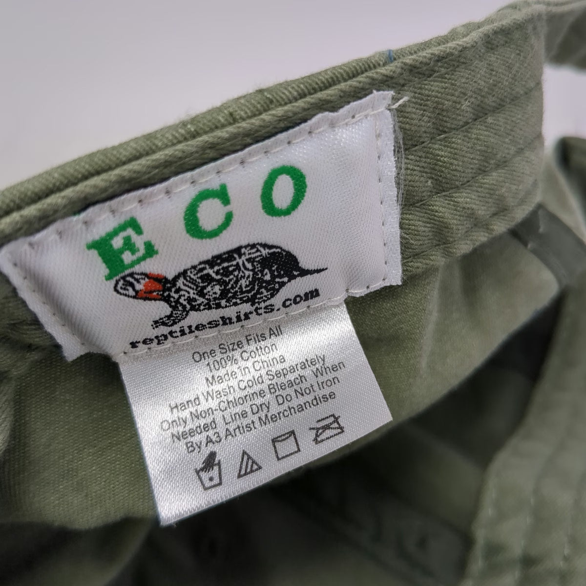 ECO Green One Size Baseball Cap Rattlesnake Montezuma Castle Nat Monument Hat