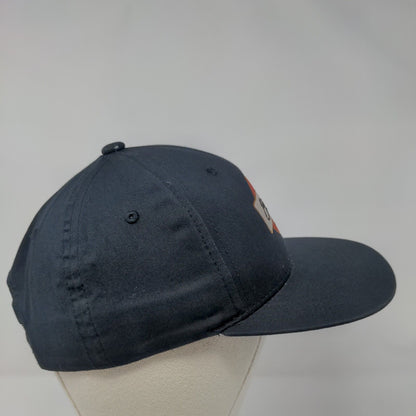 Brixton Supply Snapback Hat Black OSFA Adjustable Embroidered 6 Panel Cotton