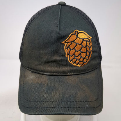 Pistil Trucker Hat Black One Size Hop Cone Double Mountain Brewery Mesh Back