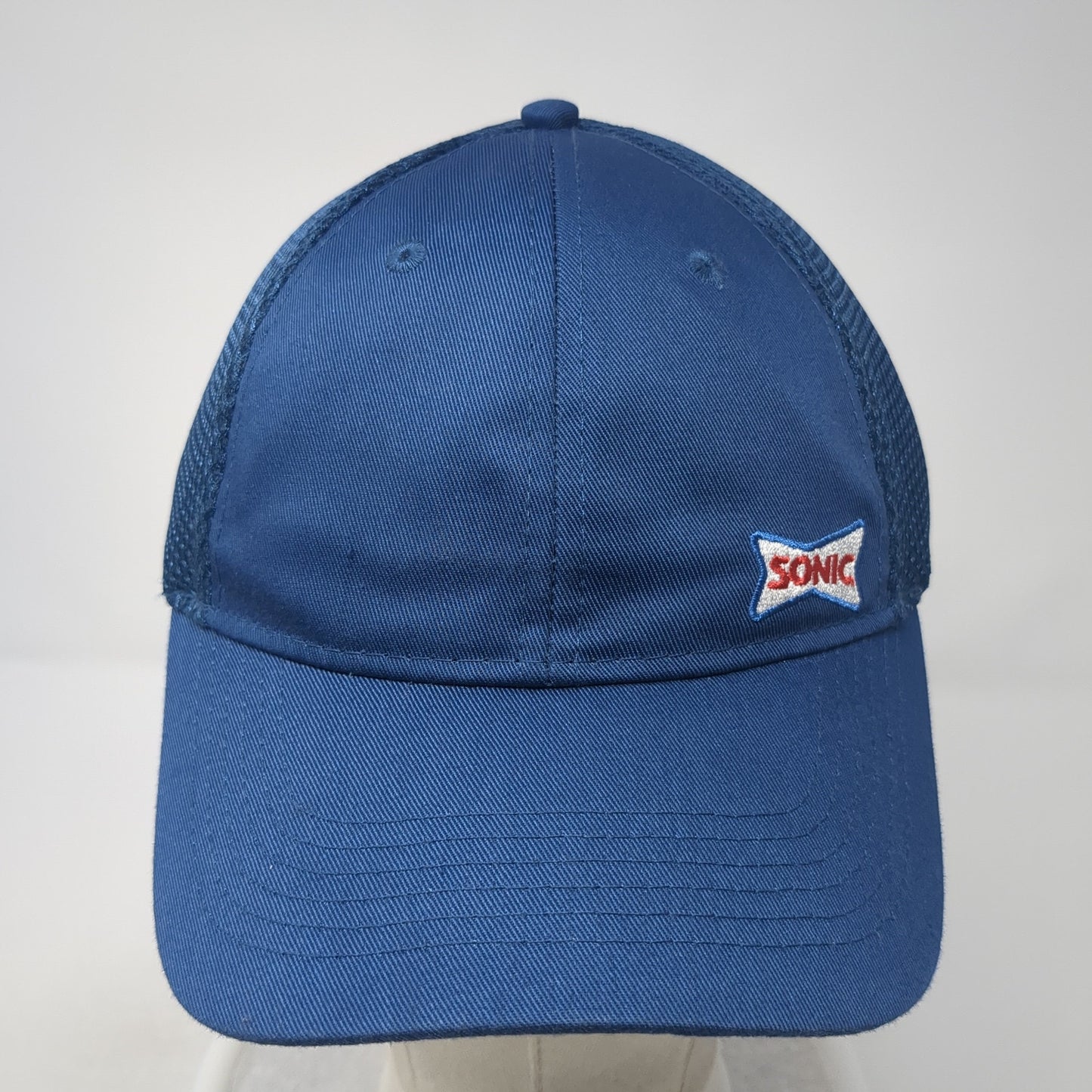 Sonic Snapback Mesh Back Hat Blue One Size Adjustable Embroidered