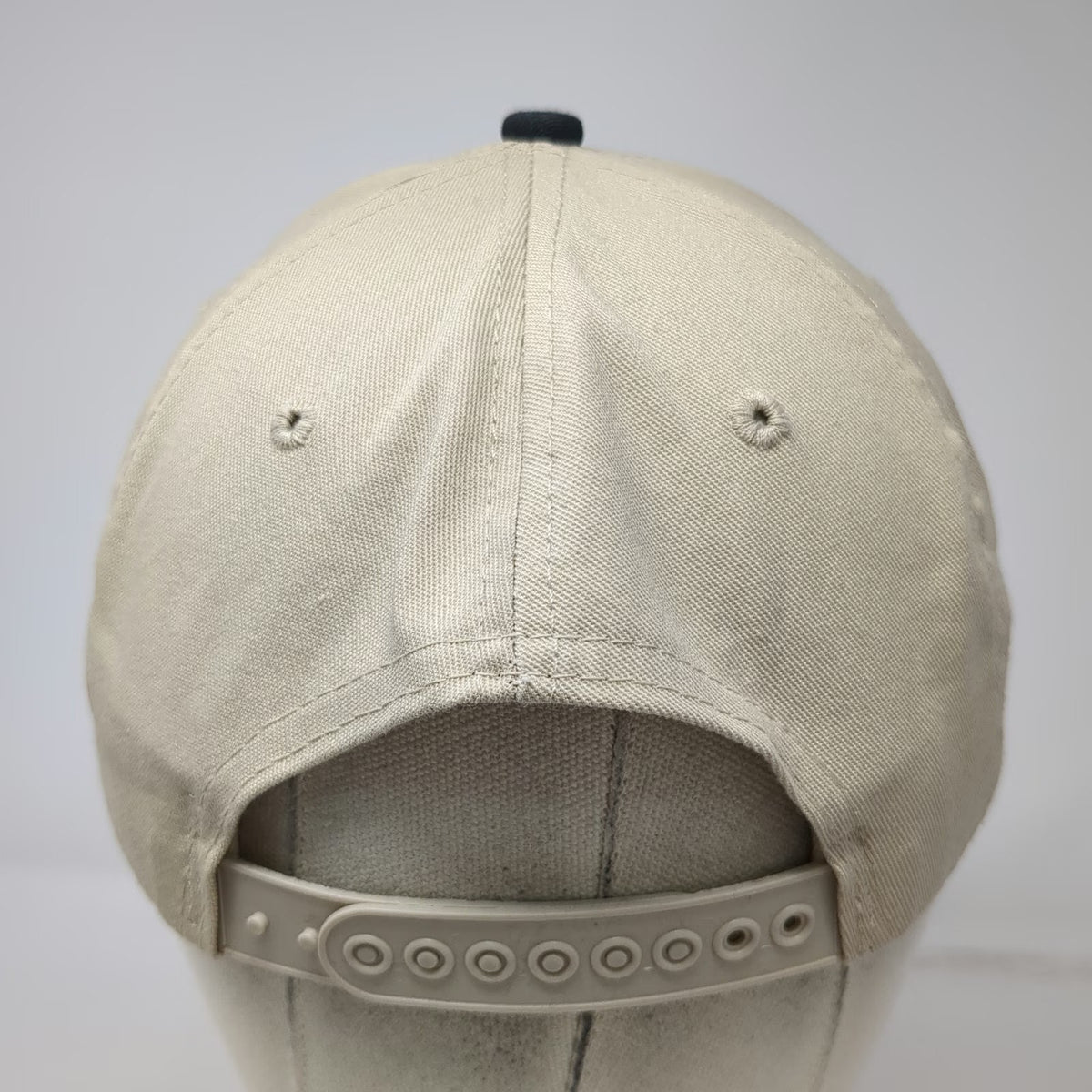 K-Products Snapback Hat Beige Black One Size DEKALB Seed Winged Corn Logo Cap