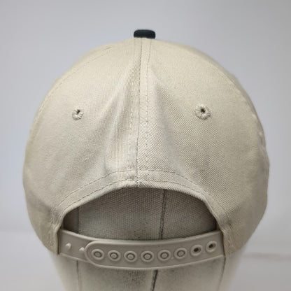 K-Products Snapback Hat Beige Black One Size DEKALB Seed Winged Corn Logo Cap