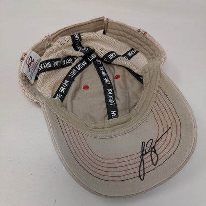 Luke Kick The Dust Up Strapback Mesh Back Trucker Hat Tan One Size