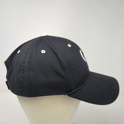 '47 MLB Colorado Rockies Baseball Cap Black Purple White One Size Strapback Hat