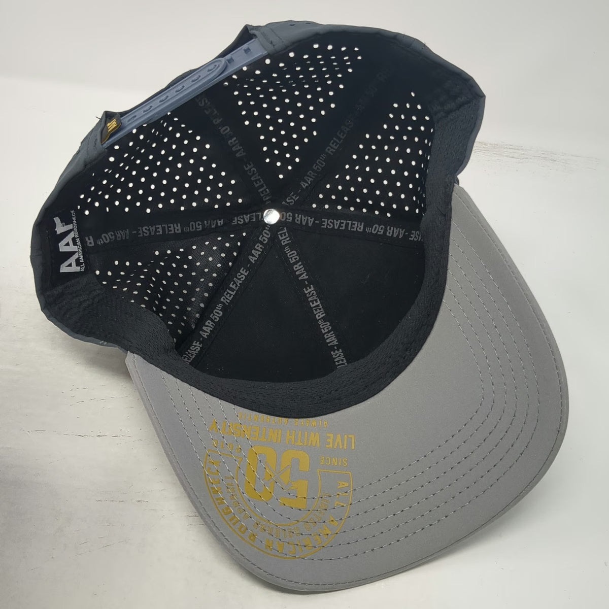 All American Roughneck AAF HWMF Trucker Hat Gray One Size Snapback AAR50 Laser
